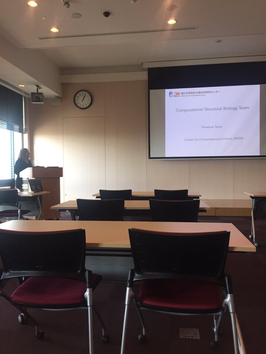 savoirefaire85's tweet image. Listening to Florence Tama talk about our work at the R-CCS cafe! #Riken #RikenCenterforComputationalScience #computationalstructuralbiology