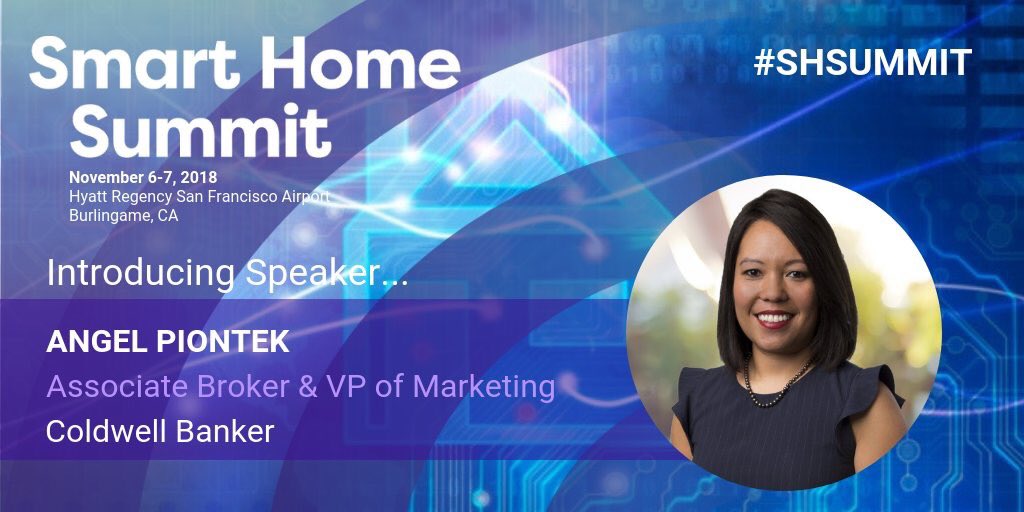 angelpiontek's tweet photo. Great day at the #SmartHomeSummit - got to share about integrating smart home into new and existing properties. Loved interacting with people entrenched in the world of #IoT #shsummit #realestate https://t.co/DSMMHMerhr