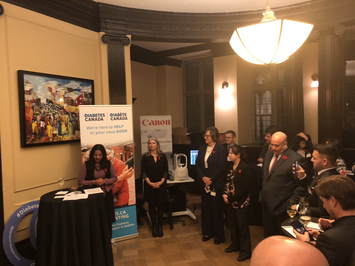 Thank you @DiabetesCanada for inviting us to your reception. We are pleased to support #Diabetes360