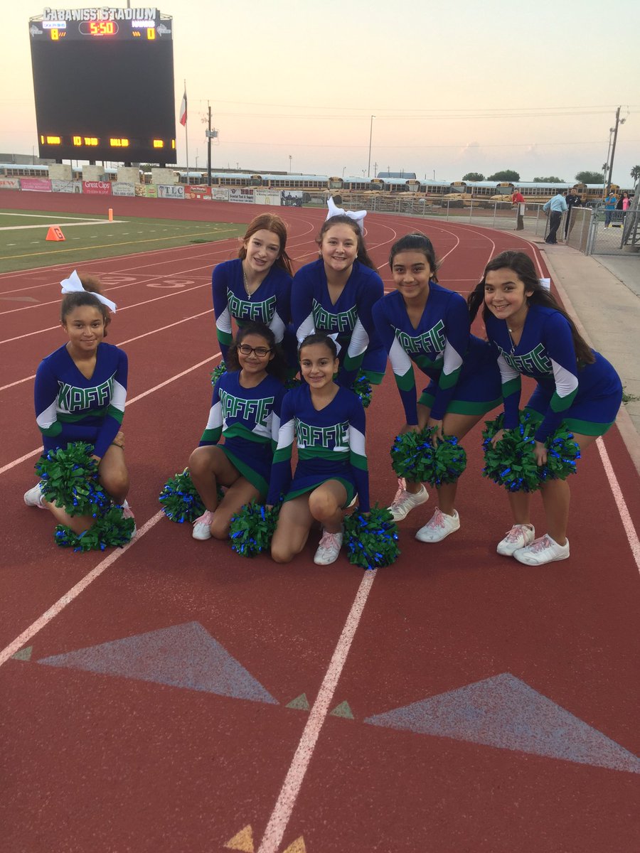 DebraAGarcia2's tweet photo. Kaffie Dolphins City Championship football game for 7th grade A team against Hamlin. Let’s go Dolphins 🐬 #kaffiespirit #kaffiems https://t.co/bL6HQ4CSWO