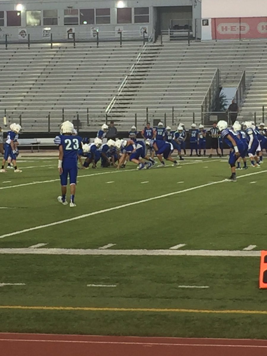 DebraAGarcia2's tweet photo. Kaffie Dolphins City Championship football game for 7th grade A team against Hamlin. Let’s go Dolphins 🐬 #kaffiespirit #kaffiems https://t.co/bL6HQ4CSWO