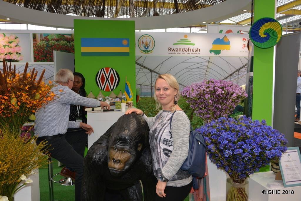 JPKarabaranga's tweet photo. @Rwanda_TheHague @Sanurujeni @RwandAgriExport @Rwandafresh @RwandaAgri @RDBrwanda @BellaFlowersRw @ngaboambroise @RobinahUwera @PieNtwari Glad to attend a successful 1st day at the #IFTF2018 . Amazing Flowers #MadeInRwanda! thx for great work by @RwandAgriExport &amp; its partners. There is indeed a bright of Rwandan #Floriculture https://t.co/J2xIKNTZWW