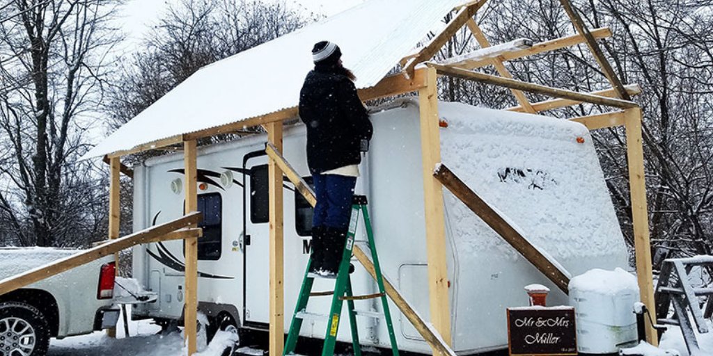 A church, a camper and a couple in need: "Every church member went above and beyond to help us get settled in. From moving the camper to decorating it, members continued to show their generosity." bit.ly/2pcT2uq