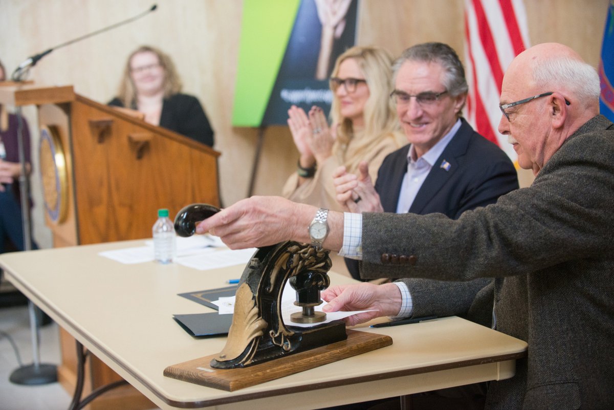 Today, we held the first-ever Peer Support Day at the Capitol, which highlighted services in ND &amp; recognized the work of peer support specialists. These services play an important role in the recovery process, and we'll continue to work to enable access. #SupportPeerSupport