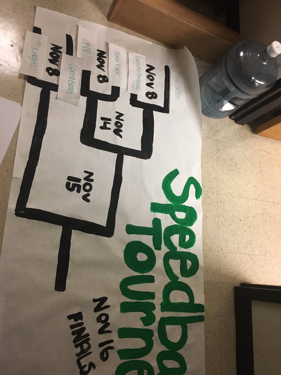 PoolesvilleSGA's tweet image. speedballszn starts TOMORROW at lunch in the gym! heres the bracket: