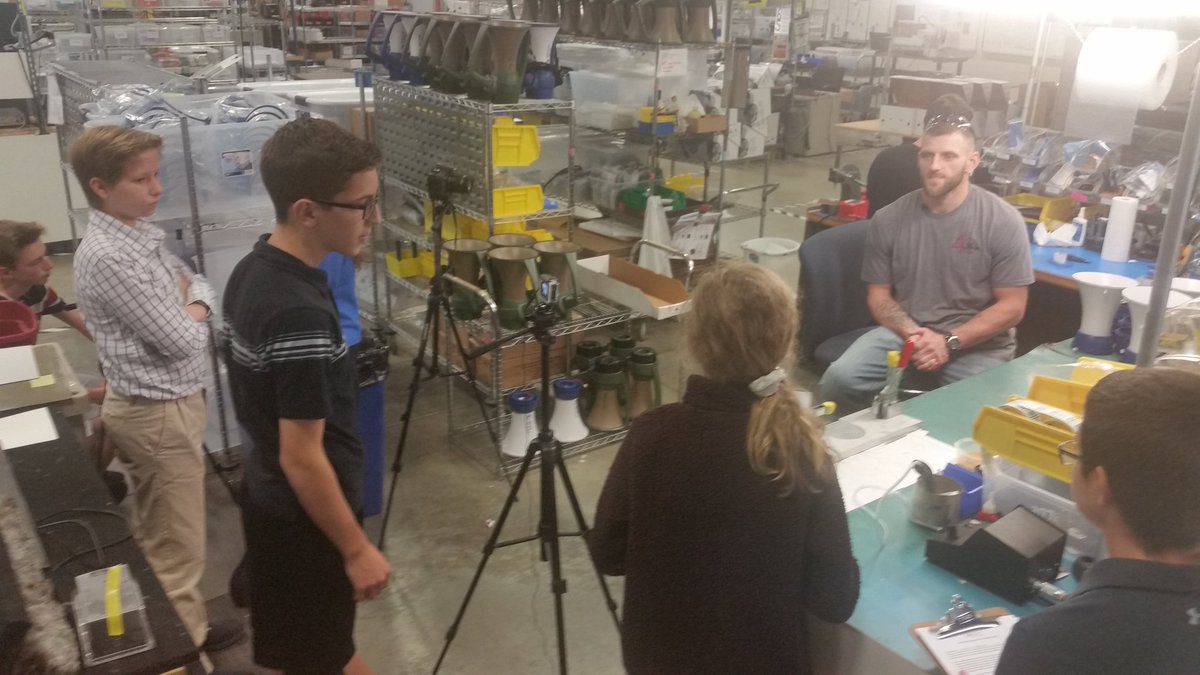 FugettTechEd's tweet photo. Today we had a chance to visit @KestrelWeather to film our entry for the #WSCMCHDE contest! We learned a ton and had a blast!  @wscmchde https://t.co/CeXg2X23r1