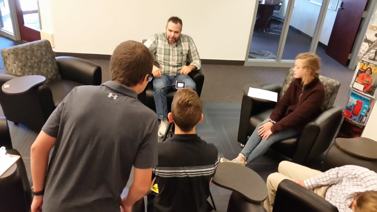 FugettTechEd's tweet photo. Today we had a chance to visit @KestrelWeather to film our entry for the #WSCMCHDE contest! We learned a ton and had a blast!  @wscmchde https://t.co/CeXg2X23r1