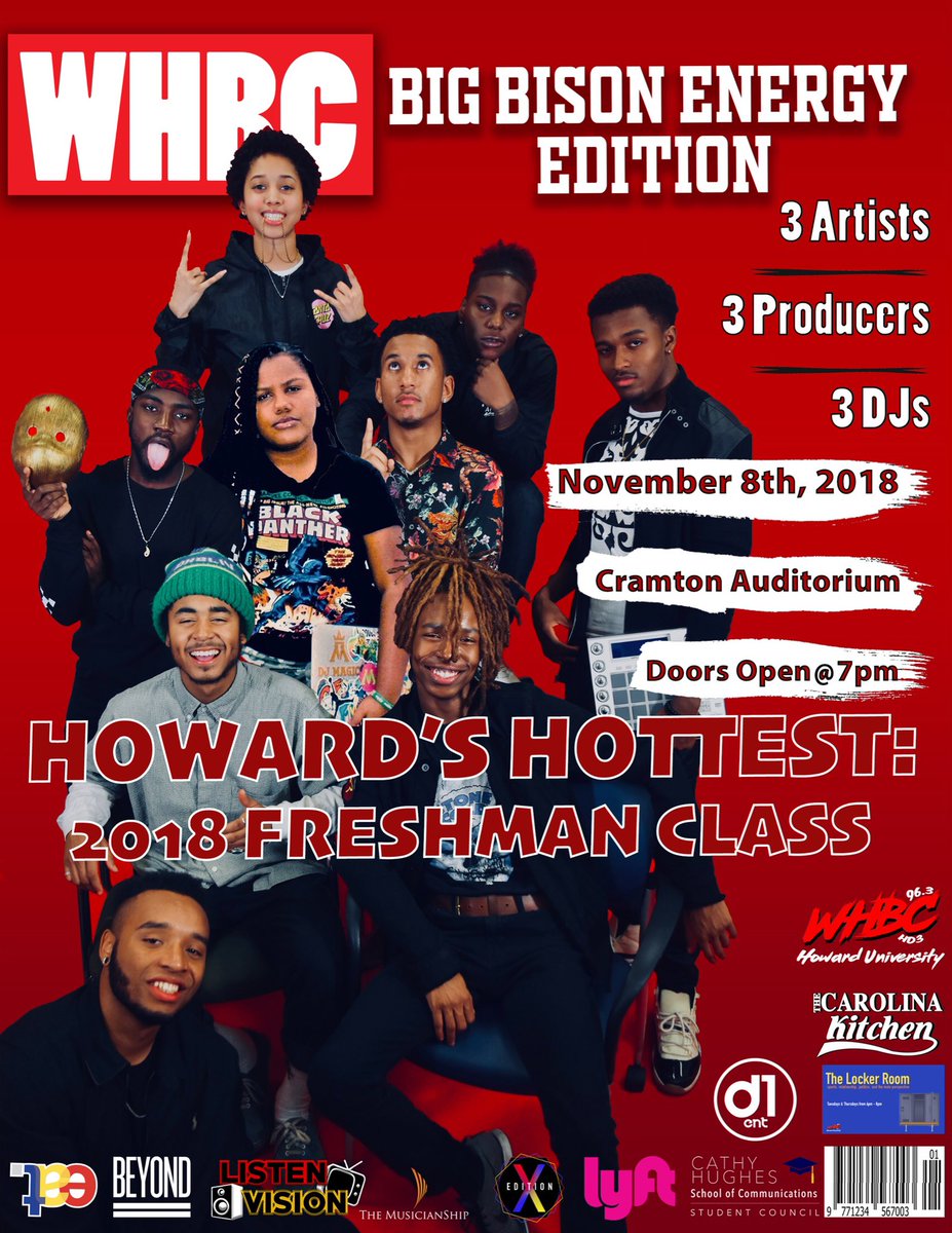 meet us here tomorrow!! @WHBC_HowardU 

#HowardUniversity #D1Ent