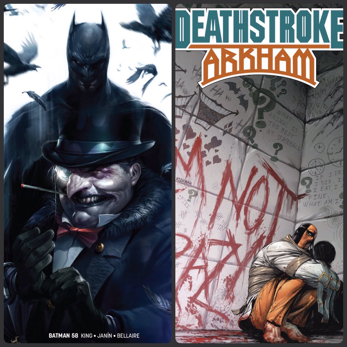 kittystavern's tweet photo. Here are my GWKA & Superhero (DC & Marvel) new comic book day picks for this week.
#DC #Batman #Deathstroke
#Marvel #DeathofInhumans #InfinityWars #MarvelKnights #Shatterstar #WeaponX #XMenRed #Superhero
#GWKA #Witchblade #TyphoidFever #Xmen #X23 #NewComicBookDay #ncbd https://t.co/DuujarAL7F