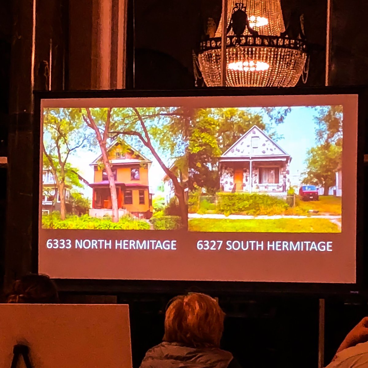 JeanWestrick's tweet photo. Tonight at the @chihumanities fest, I’m listening to @tonikagj share the story of her daily commute to school from the Southside of Chicago to @LaneTech1440 and the origins of the #FoldedMapProject. #CHF2018 https://t.co/OrfuKfxSBZ