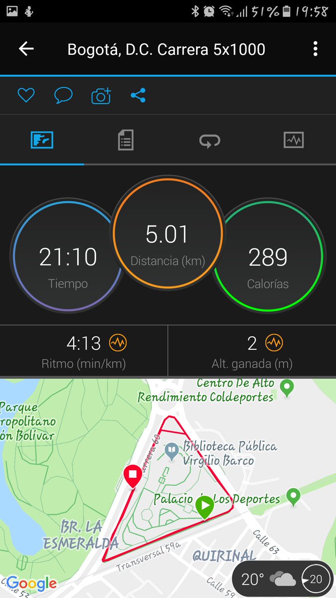 neleducarco's tweet image. Semana 6, Warm Up 3k + 5x1000 + 2K Cool down = PT Rumbo #21K #GoldenRun  #RunnersSimonBolivar #corriendomilocura #correr #garmin #saucony #YoCorro21k42k #bestrong #aquiyasecorrio #corrermipasion #correresdevalientes #CorrerMeHaEnseñado