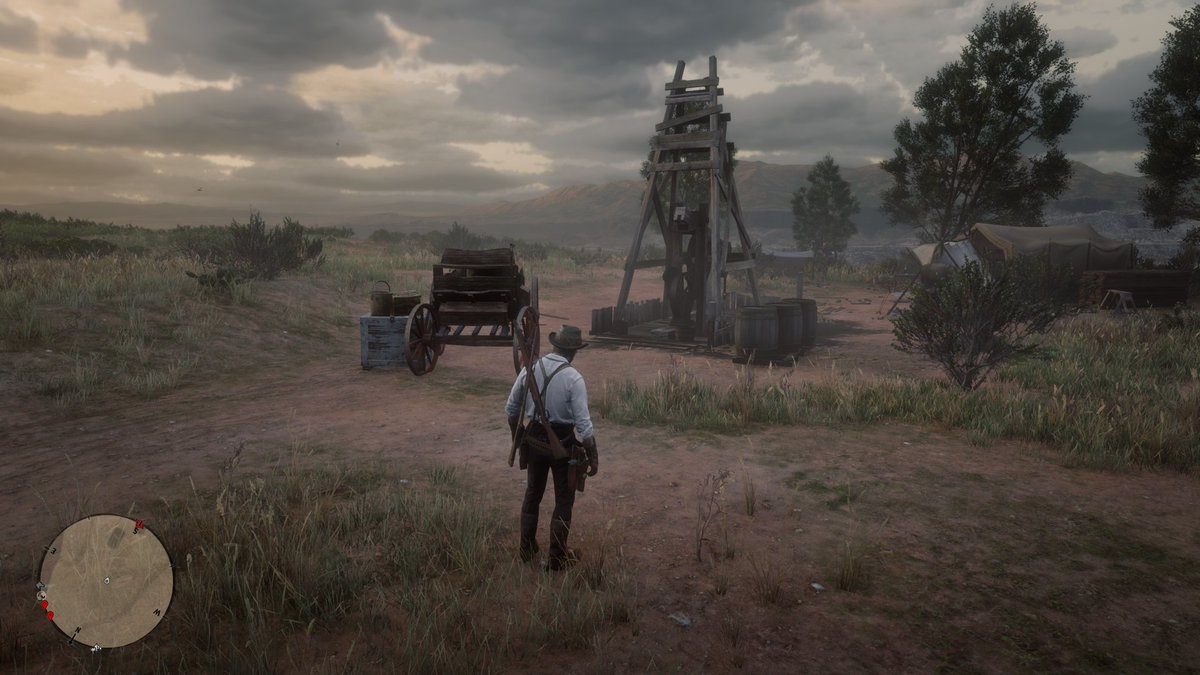 In RDR1 (set in 1911), the Plainview region is full of oil derricks ...