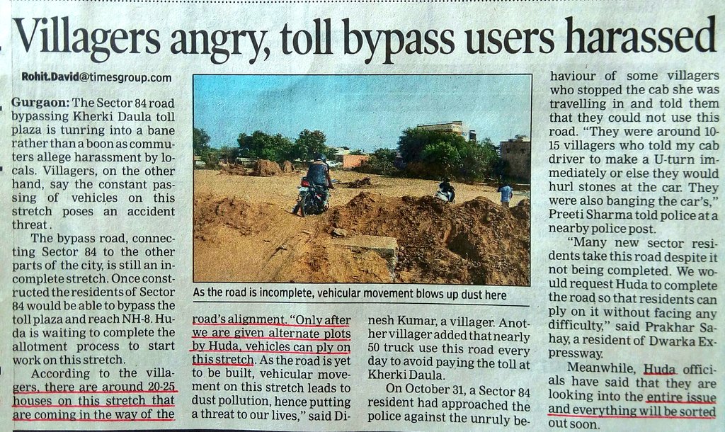 Ravi08410222's tweet photo. #AbwFraud
#KherkiDaulaToll #bypass
20 #families #takes #law in2 #their #hand
@gurgaonpolice #helpless
#Whole #Gurgaon #terrorised
#HUDA #who #messedup #where #ever #they #put #their #hand #says #everything'll b #sorted #out
Y #cant #provide #land 4 #oustees
#RERA #diluted 2 #loot https://t.co/UMZacn5f03
