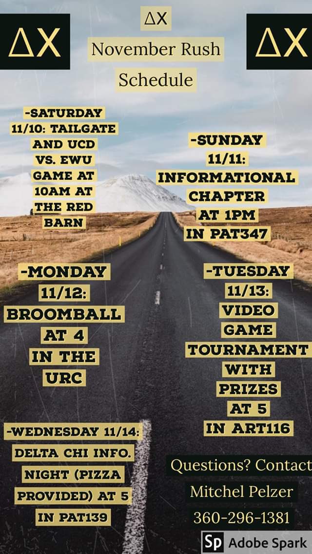Check out <a href="/ewu_chi/">EWU Delta Chi</a>  rush week starting this Saturday!