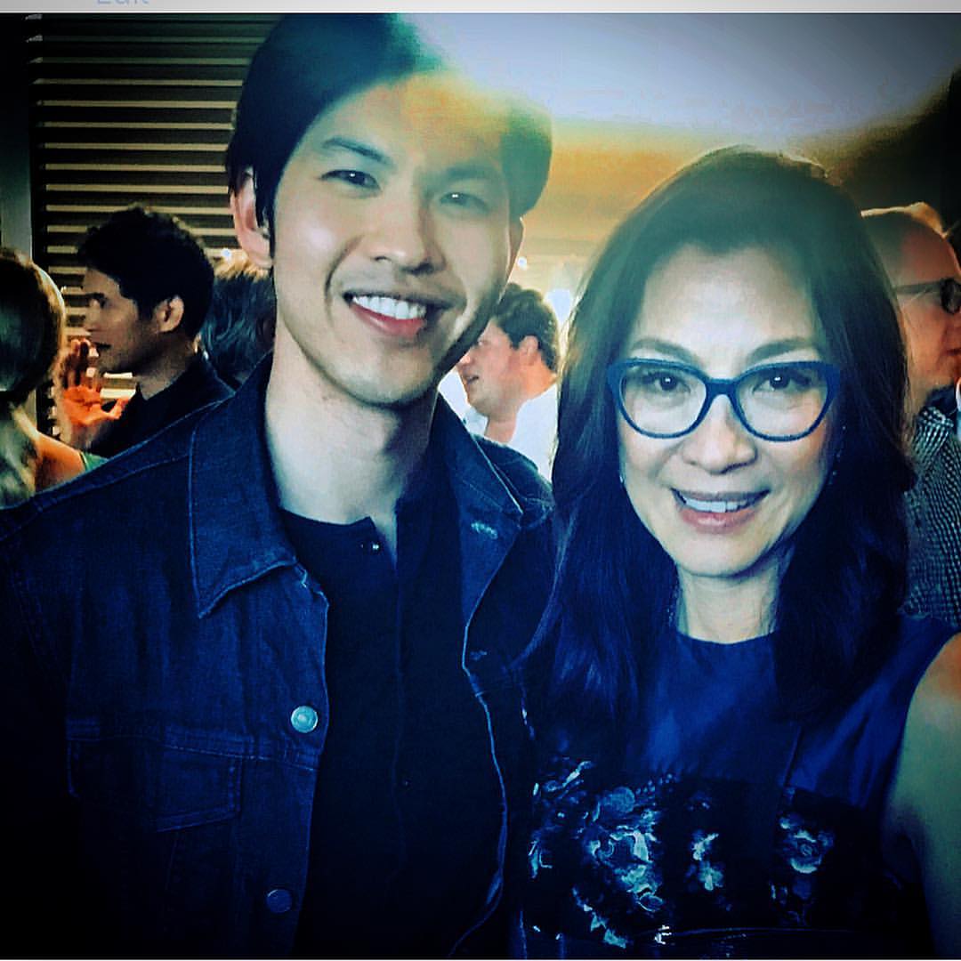 Instagram | kurtsplaidshirt: And sometimes you get to thank the heroes 😂🤧 Nora Lum aka awkwafina michelleyeoh_official henrygolding harryshumjr THANK YOU FOR LETTING ME BE THAT ASIAN THAT HUGS YOU ALL WITH GRATITUDE!!!! instagram.com/p/Bp5b4TuBNp3/ (Harry's in the background 😉)