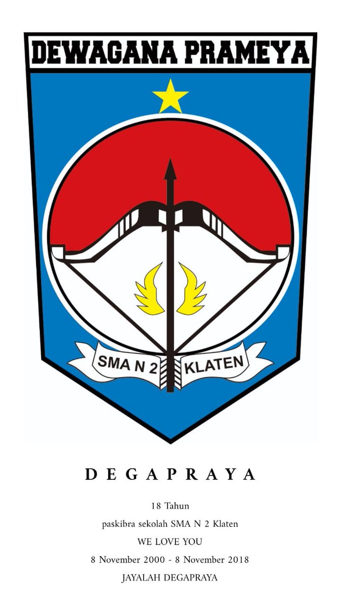 DIRGAHAYU DEWAGANA PRAMEYA ke-18
Jayalah Degapraya👐
<a href="/degapraya/">DEWAGANA PRAMEYA</a> 💂💂