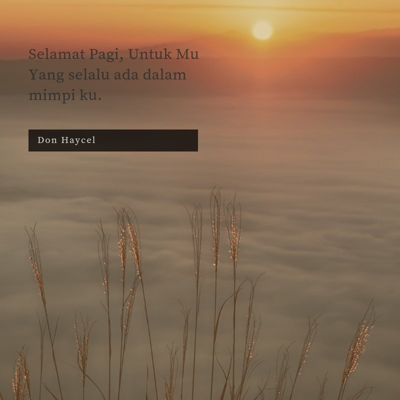 dandyhaycel's tweet photo. Selamat Pagi Kamu  :) https://t.co/TviVLfeCZc