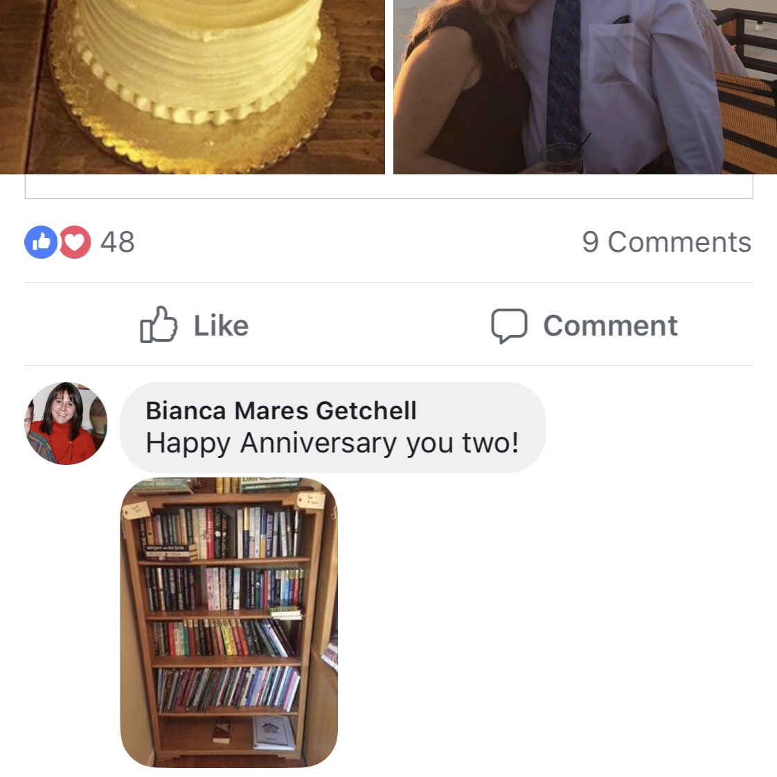 Getchell_a's tweet photo. My mom is so bad at social media, she commented with a picture of our bookshelf. 😂 https://t.co/anbXacivII