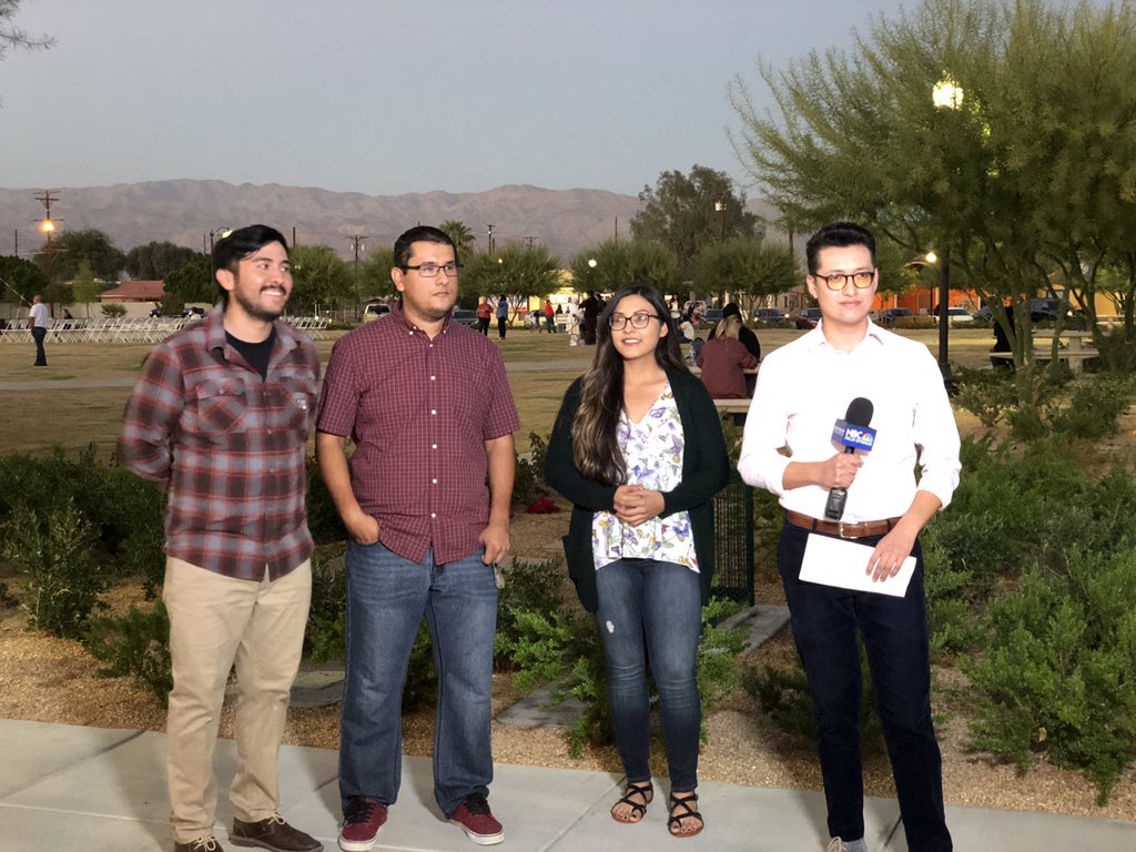ylinstitute's tweet photo. The premiere of Estamos Aquí: A Community Documentary begins in 15 min. Join us at Coachella’s Veterans’ Park!
#estamosaqui #ecvej #environmentaljustice #therealcoachella #coachellauninc #coachellaunincorporated #sisepuede #environmentaljustice #SaltonSea https://t.co/1N3bYWQqdq