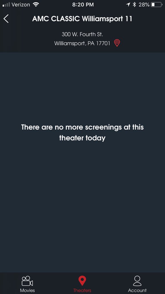 loridfye's tweet photo. @MoviePass @ScreenAnarchy @BorderMovie Can’t use movie pass, again!!! #shocker https://t.co/C5qYwVoBrj