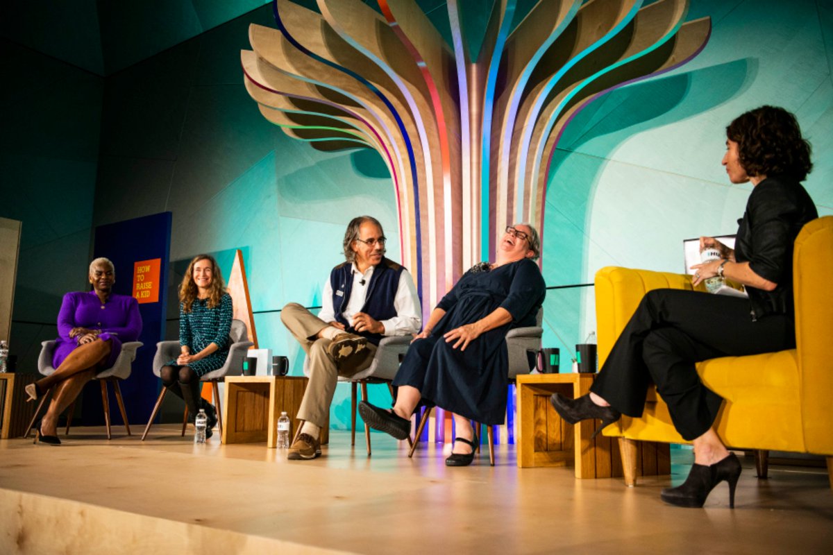 Albrecht_NYSTOY's tweet photo. RAISE KIDS TO BE KIND. Panel discussion in NYC with Dr. Tammy Wilburn (Clinician), Melissa Bernstein (Melissa & Doug Toys), Andrea Beaty (Children's Author), and Corinne Zola (Westchester Children's Museum). #howtoraiseakid https://t.co/gpBU1gGNuM