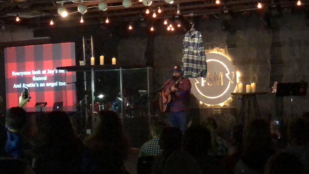 FSMBlueSprings's tweet photo. Its FLANNEL season, y’all!! Our student ministry flannel panel - I mean LEADERS - wrote a special song just for tonight. Check out our insta for a snippet! #embracechange #studentministry #fsm #flannelpanel https://t.co/i60kdlg9iG