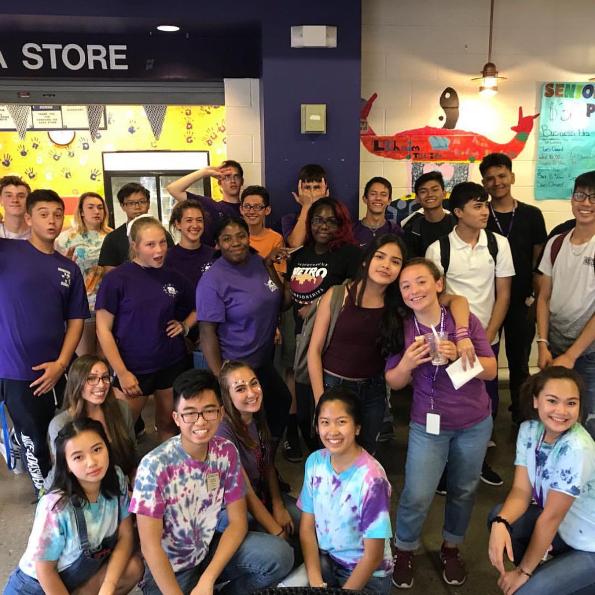 ManzanoDECA's tweet photo. DECA Month Day 6 &amp; 7!: A photo with some of our newest members and one of our favorite DECA diamonds! 🔷💜 https://t.co/CJ72wFHGBf