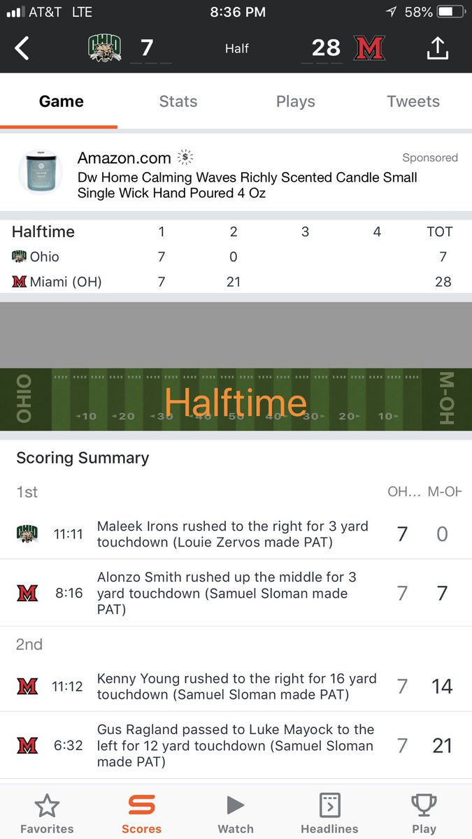 ECSportsInvest's tweet image. #MiamiO +3.5 #Winner *1st Half* vs #Ohio 28-7🙌🏈💸🙌
1-0 #NCAAF tonight, 3-1 Week💸
EastCoastSportsInvestors.com