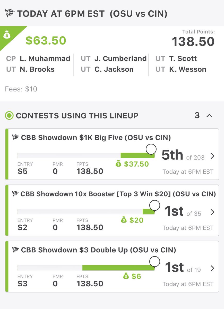 VinnyCash007's tweet photo. What part of show down do you not understand? ππ€£π #CBBcash #HoopsCash #BasketballCash #DKCash #showdownCash #DraftKings #gimmeShowndowns π°πππ° https://t.co/5dnnoAxN6y