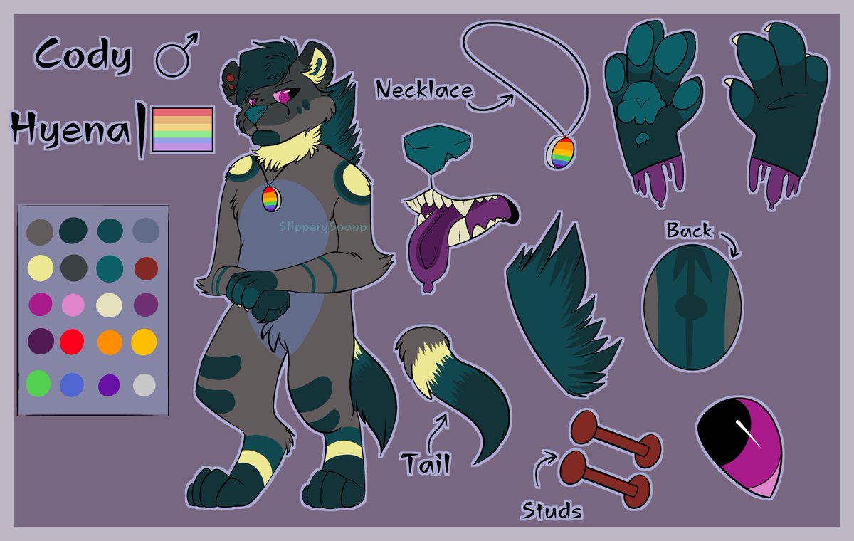 kacepark's tweet photo. Updated fursona ref
#fursona #furry #furryfandom #anthroreference #oc
I got rid of the neck floof, simplified his markings, and changed his necklace
New v Old v https://t.co/l44cUwQkuw