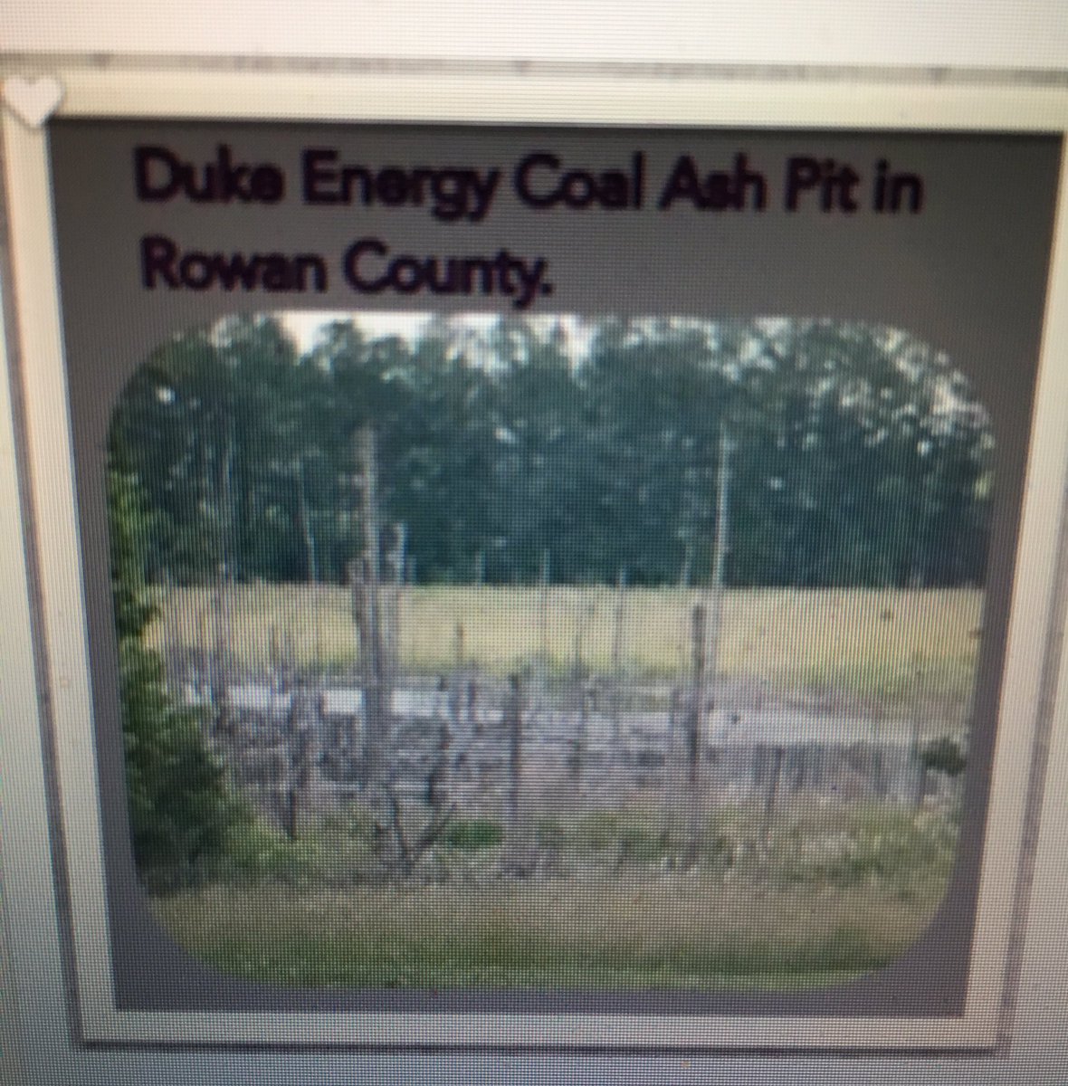 nutgraham's tweet photo. @jamiescoop @amyrbrown12_amy I live near three (( 3 )) #leakingcoalashpits here in #Nc &amp; never knew the #REALDANGERS of these #LEAKINGPITS until my water well was listed as #contaminated by the state. They changed it after HEAVY PRESSURE but NO ONE HERE DRINKS THE #WATER cause the #science DID NOT CHANGE! https://t.co/SQtvgpQySw
