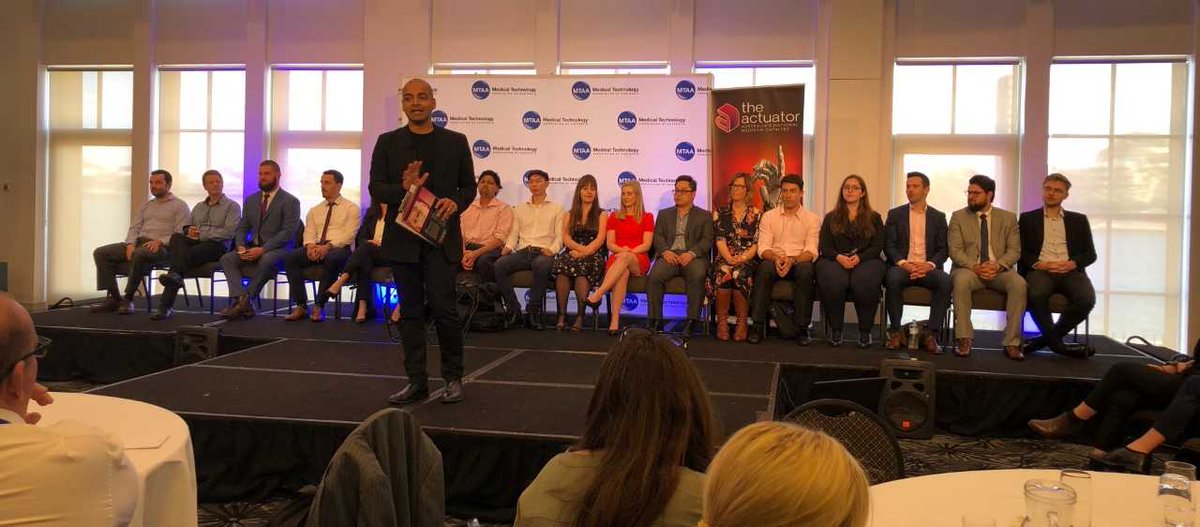 MedTechAus's tweet photo. @VishaalKishore and his team have entertained us in their session at #MedTech18. Young, hungry entrepreneurs taking the stage on MedTech's Got Talent - Rapid Fire round to win over the audience and ultimately, the judges, for a place in the finals of @MTGT_Challenge. #MTGT https://t.co/916gIvrB2L