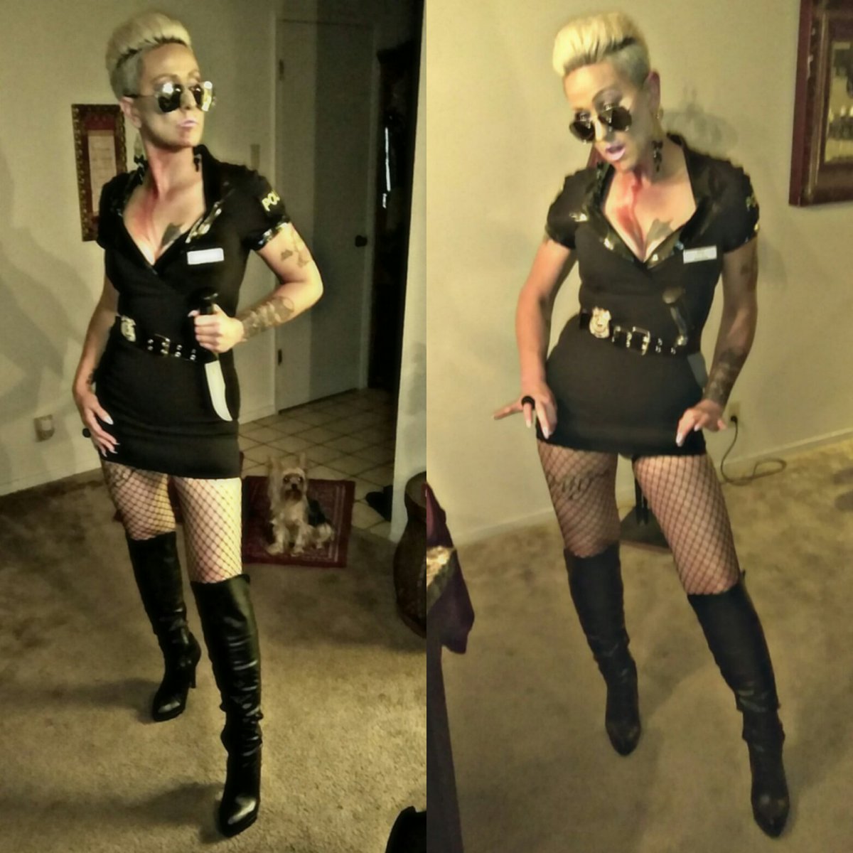 Halloween 😀🎃🍬🍭  I was a crooked cop here to protect and purge