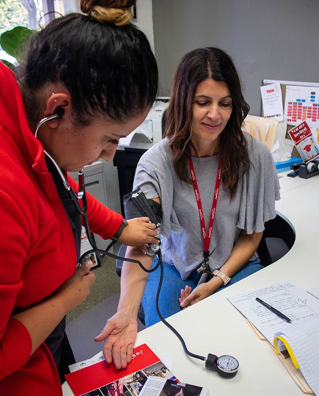 JobTrain's tweet photo. Our Certified Nurse Assistant students are on the move around the building measuring our staff's blood pressure. #nursing #cna #registerednurse #jobtrain https://t.co/PfKkJkR0e2