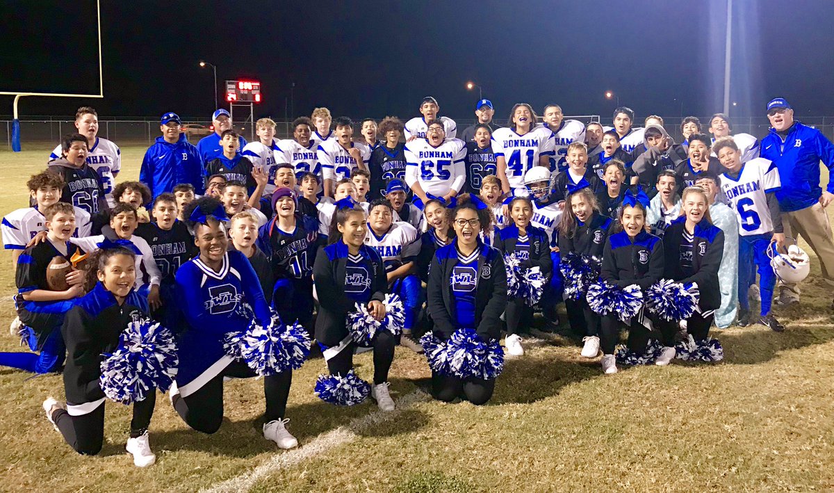 James Ramage🔴⚫️👆🏼🏴☠️ (@ttrr_ramage) on Twitter photo Congrats to our 7th Grade A Team for beating Crockett 36-0 for their final W!! 6-3 for the season!! Way to go!!!👏🏼👏🏼👏🏼🏈🏈🏈🦉🦉🦉🔵⚫️🔵⚫️ @BonhamOwls <a href="/bonham_boys/">Bonham Boys’ Athletics</a> #OwlStayStrong #OwlStrive4Greatness Congrats to our 7th Grade A Team for beating Crockett 36-0 for their final W!! 6-3 for the season!! Way to go!!!👏🏼👏🏼👏🏼🏈🏈🏈🦉🦉🦉🔵⚫️🔵⚫️ @BonhamOwls <a href="/bonham_boys/">Bonham Boys’ Athletics</a> #OwlStayStrong #OwlStrive4Greatness