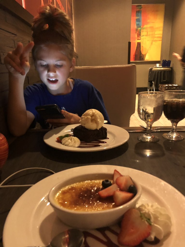 sammiehenson's tweet image. Dinner with the smartest most brilliant young lady I have ever known! Ms. Georgia - Kate #Learning2018