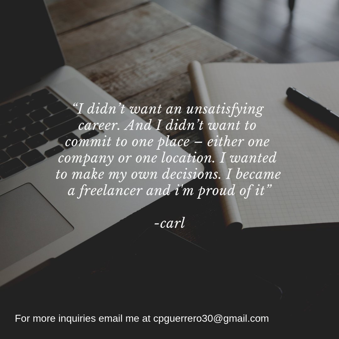 carlpatrickgue2's tweet photo. Hire me as your personal free lancer. lets promote your business online!
#ristt #digitalmarketing #webdeveloper #freelancer #bayombong https://t.co/mUYXDnH8Jw