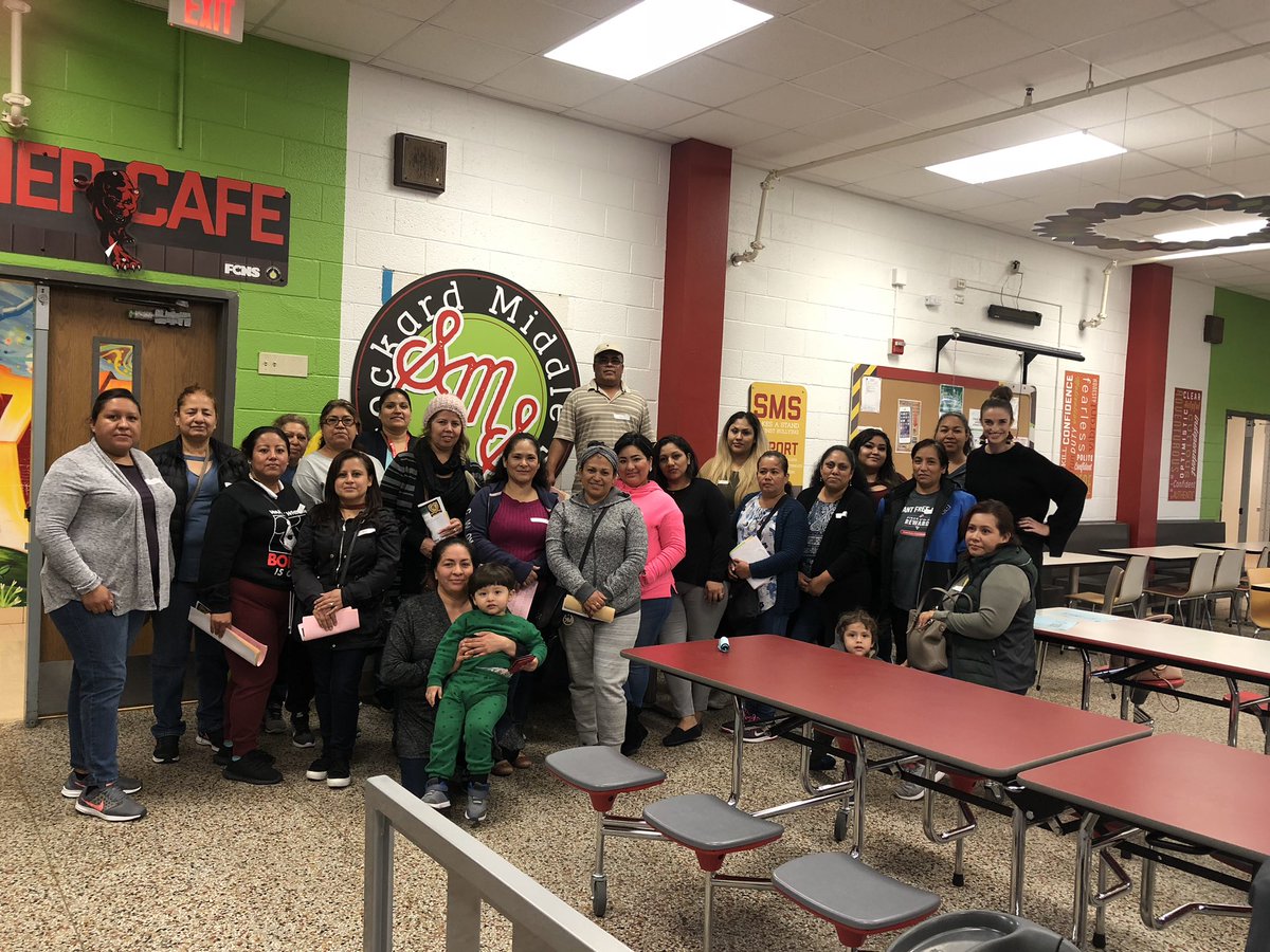 Stockard_ms's tweet photo. Our Panther Parents today at Coffee with the Principal in true support of our kiddos. They’re keeping it lit! #LitInTheCliff #WeAreStockard @MRamirezDISD @dallasschools Special thanks to Ms. Kennedy and Ms. Colberg for leading tours with our parents! @NatalieAKennedy https://t.co/BsgJzOKXVg