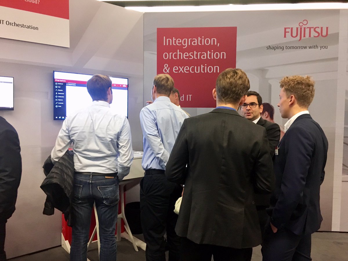 usharesoft's tweet photo. Back for day 2 at #FujitsuForum2018. Visit us on the #HybridIT booth to find out more about building always-on applications with #AIOps #wearehybridit https://t.co/ZsFF5QjZNK