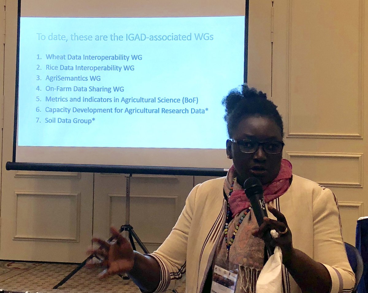 aferreyra's tweet photo. @edzale leading the Agricultural Data Interest Group session at #idw2018 #RDAPlenary. #rdaIGAD works to remove obstacles for ag data to be Findable, Accessible, Interoperable and Reusable; a need common to research, government, and industry communities. https://t.co/amT409amkK https://t.co/cfQYKbRMAa