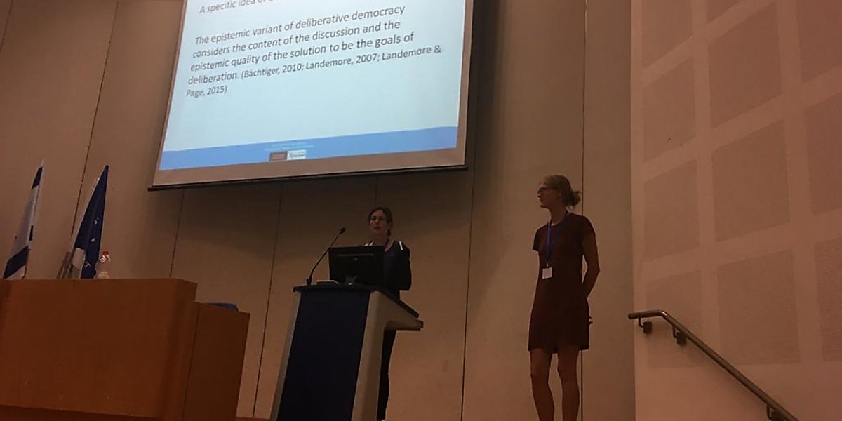 Saxion's tweet photo. Onderzoekers Laurence Guérin en Lida Klaver hebben een presentatie gegeven over het #TechYourFuture-project #Bèta Burgerschap op een conferentie in Jeruzalem. https://t.co/rXHz4qwgXS https://t.co/5d59k14QP4