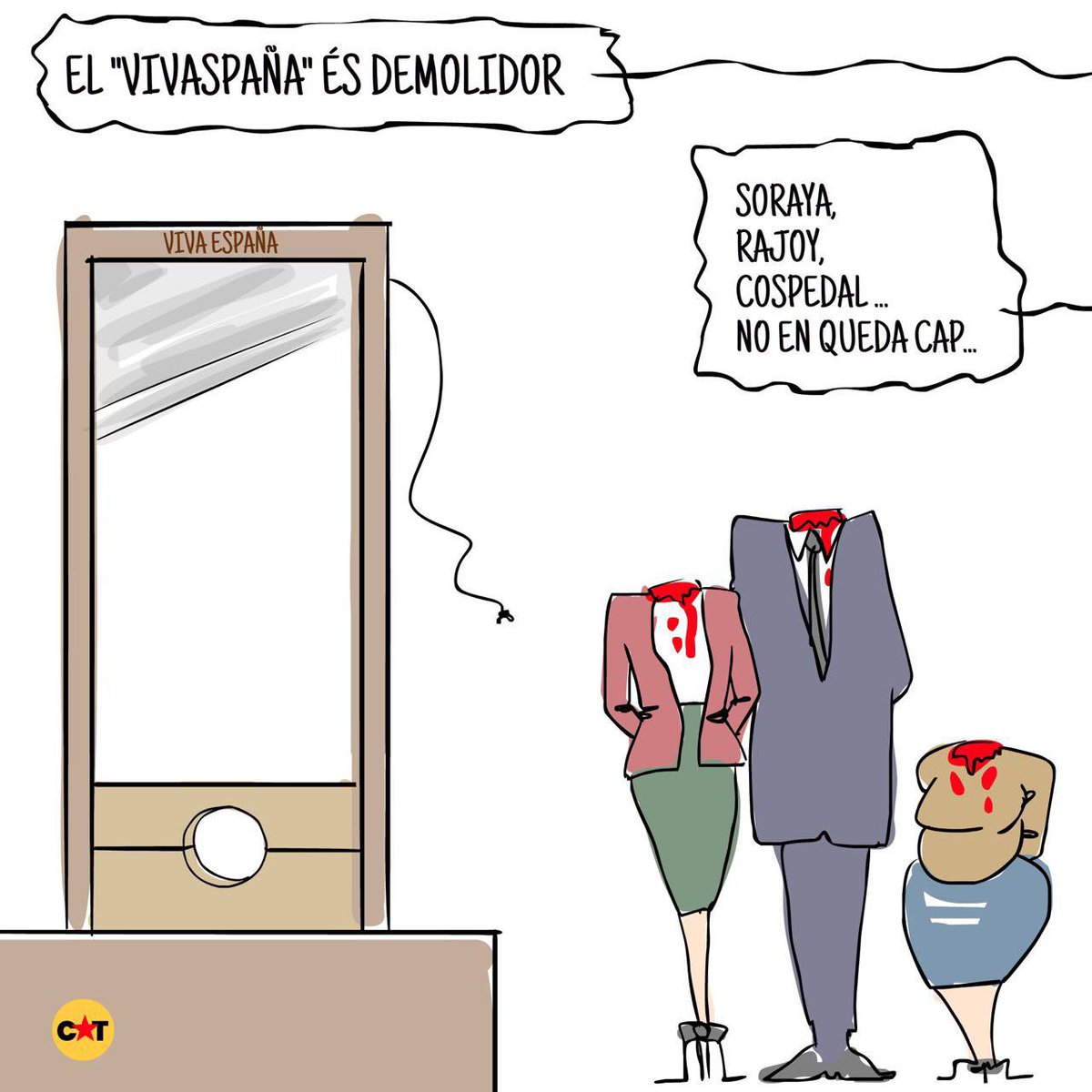 CatmanRepublica's tweet photo. Bon dia sediciosos de mena! Mentre alguns perden el cap per Espanya, nosaltres hauriem d’anar fent via, respectar la voluntat del poble i aixecar la suspensió de la #RepúblicaCatalana ! #EspanyaEnLiquidació https://t.co/m11BfarEiL