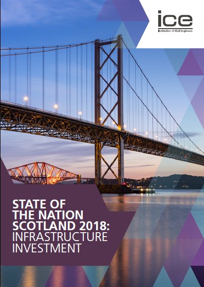 ICEScotland's tweet photo. Our latest State of the Nation report was published this morning. You can read it at https://t.co/B442brPQU9 #SoNScotland2018 #InfrastructureCommission #Scotland https://t.co/94c835EMMO