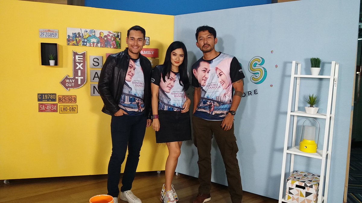 Arifin Putra, Titi Kamal, dan Rio Dewanto di <a href="/kaskus/">KASKUS</a> hq. #hanumranggamovie