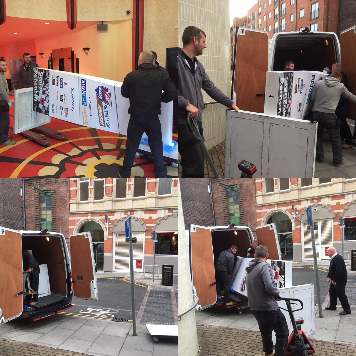 SignFabUKLtd's tweet photo. #TeamSignFab are already at @AthenaLeicester setting up for the @SignAwards in our home city of #Leicester. It's going to be a great day for the industry. #homeoftradesignage #tradesigns #tradeonly #signawards2018 @BSGAUK https://t.co/HqpMb7vrgI