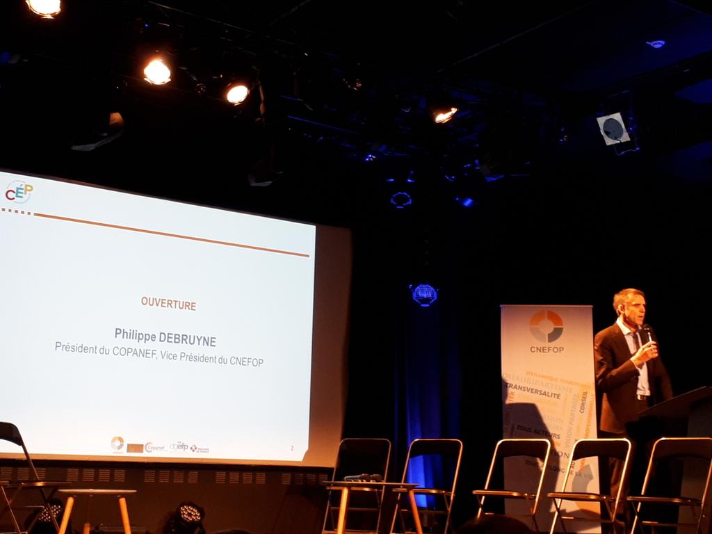 FongecifBFC's tweet photo. C'est parti! Journée Seminaire...on fait le bilan: le CEP 4 ans après sa mise en oeuvre. Avec @phdebruyne 
#cnefop #copanef #dgefp #régiondefrance #cnefp https://t.co/b6pRED7wAA