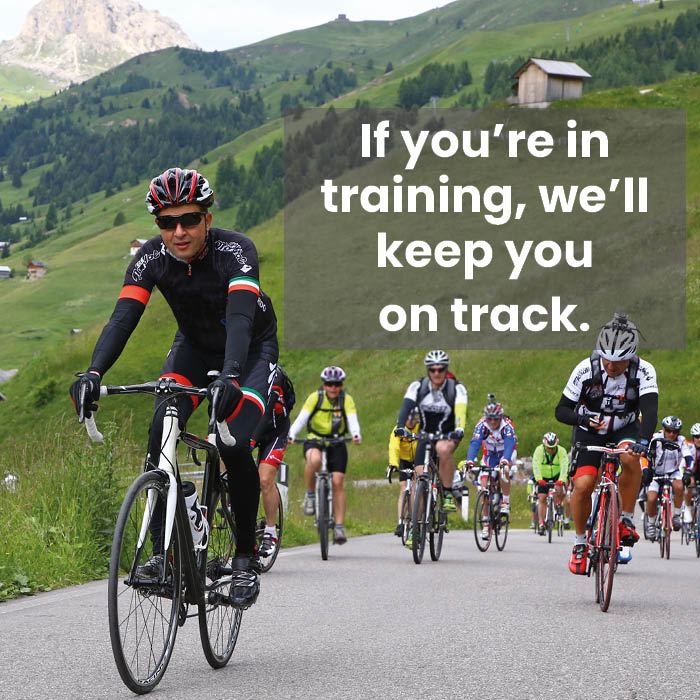 Intensive outdoor sports like cycling or running can affect your oral health thanks to the nutrition, airflow and stress involved in training. Let us keep your oral health in peak condition!