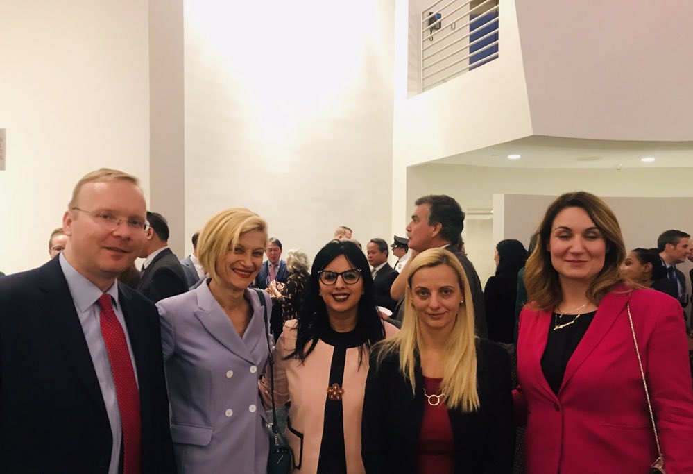A_Bylykbashi's tweet photo. It is always a pleasure 2meet my counterparts from all over the 🌎 at the #UnitedNations here in #NY!
During the #UN3rd Committee event organized by #USUN H.E. @nikkihaley
Pic. with my counterparts from
#Albania🇦🇱 #Australia🇦🇺 #Croatia🇭🇷 #Montenegro🇲🇪 #Macedonia🇲🇰 #Benin🇧🇯 etc.. https://t.co/86KGHRjOeq