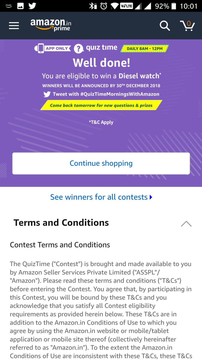 ajitpalsingh714's tweet image. #QuizTimeMorningsWithAmazon