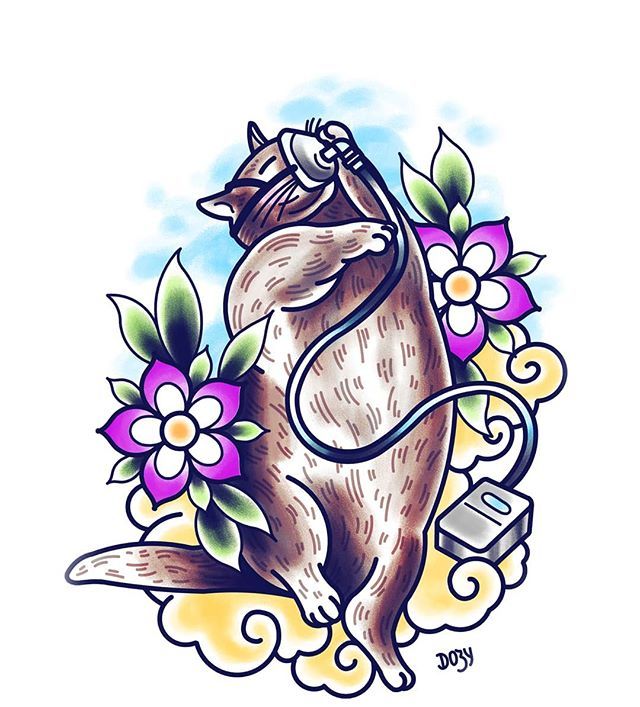 Cpapbabes's tweet image. Loving this #cpap cat that @dozytattoo made for me. I put it on the front of the cards that I sent out for #sleeptechappreciationweek! I may just have to get it printed and framed... #catsofinstagram #cpapcat #sleeptech #catto #sleepapnea #rpsgt #sleepdi… ift.tt/2ASYOs8